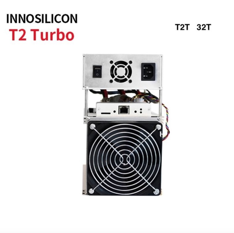 ตัวเครื่องอะลูมิเนียม BTC Miner Machine 2200W Innosilicon T2 Turbo+ 32t